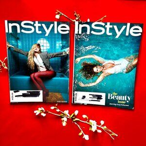 InStyle Magazine 2022 Gigi Hadid + 2017 Amy Schumer Lot of 2 In Style Magazines
